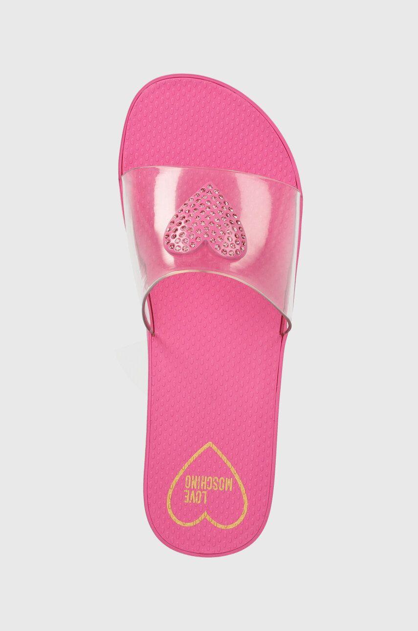 SABOTD.EVA45 GOMMA TRASP/FUXIA JA28344G0II52/60A LOVE MOSCHINO