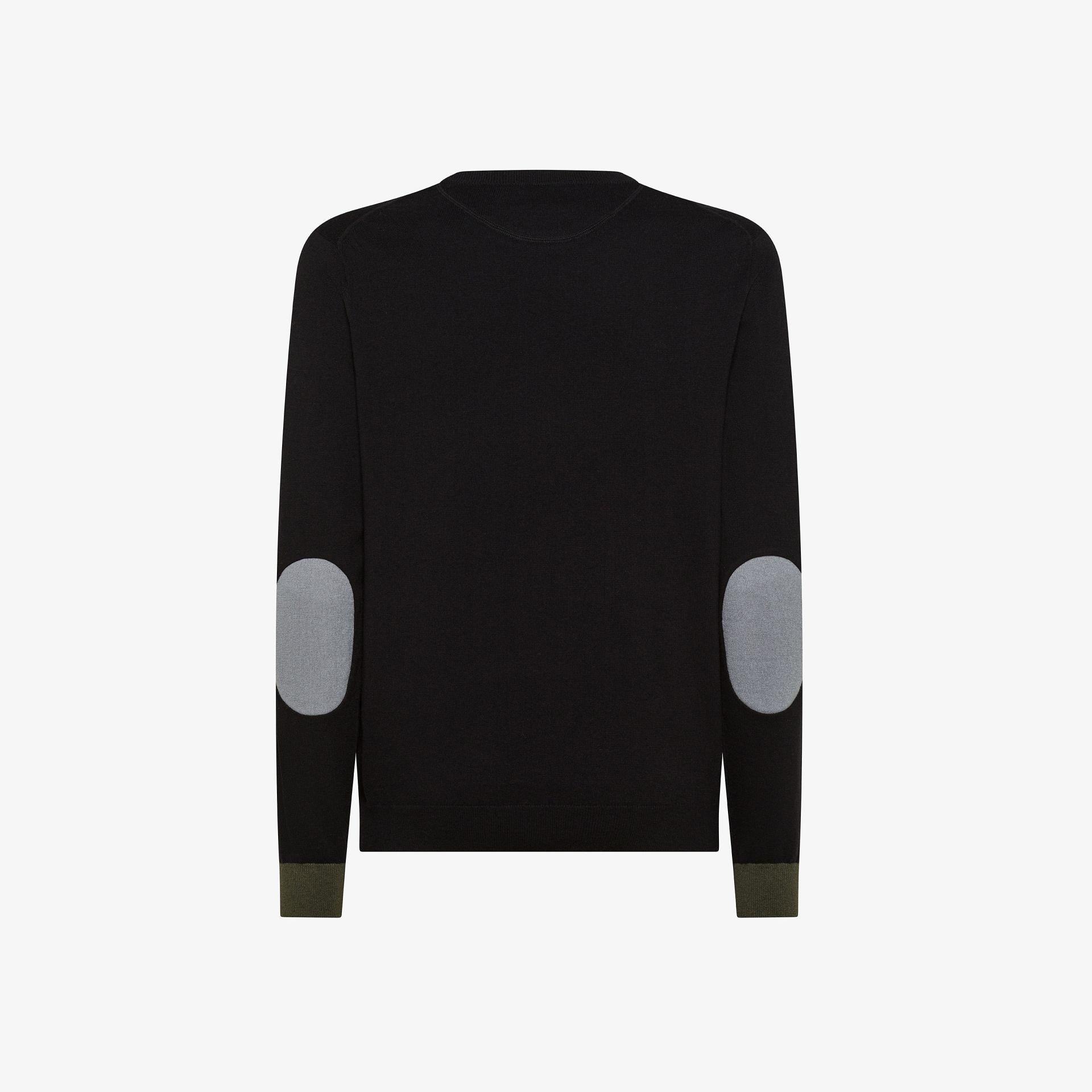 SWEATER ELBOW CONTRAST L/S 