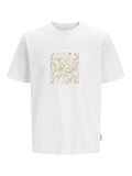 JACK AND JONES JCOTARMAC CAMO FRONT TEE SS CREW NECK