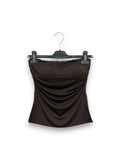 LOVEme Top a fascia con coppa e drappeggio al lato