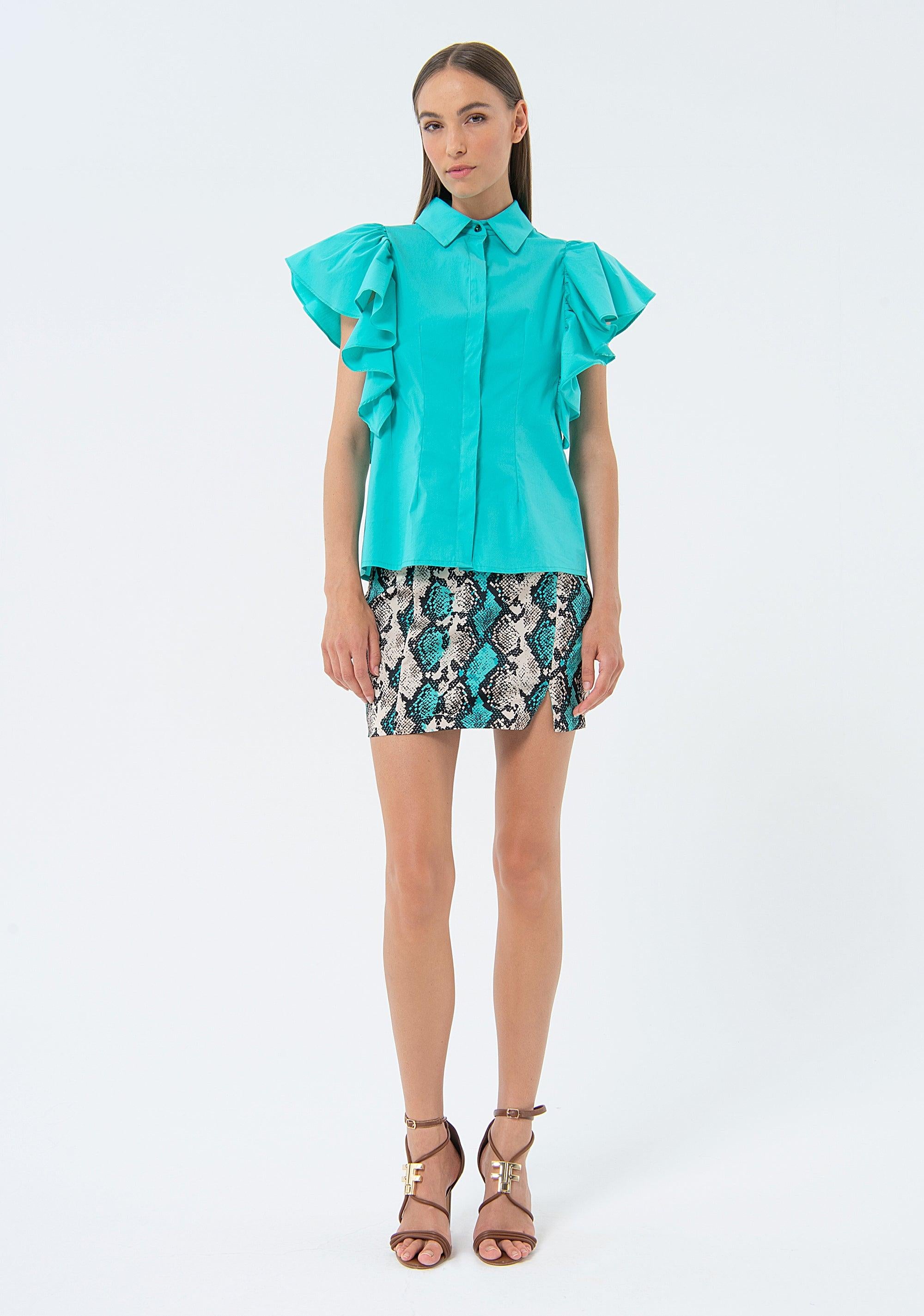 SHIRT TURQUOISE FS24ST6003W52001/268 FRACOMINA