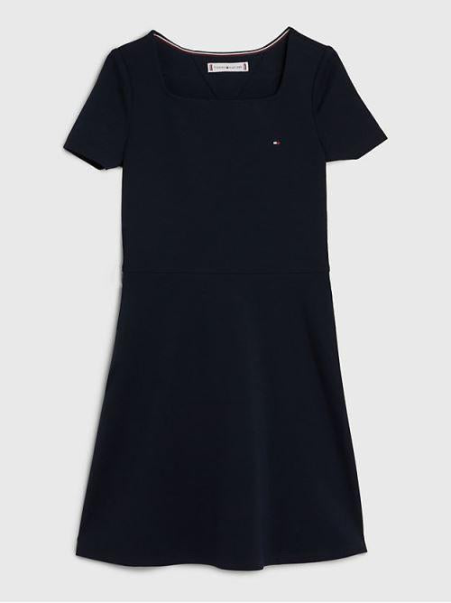 PUNTO SKATER DRESS S/S KG0KG07192T/DW5 TOMMY HILFIGER