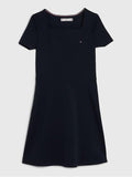 PUNTO SKATER DRESS S/S KG0KG07192T/DW5 TOMMY HILFIGER