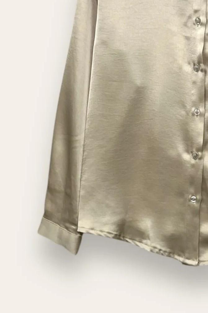 Camicia in raso CL-10673-CL-3957/Beige LOVEme