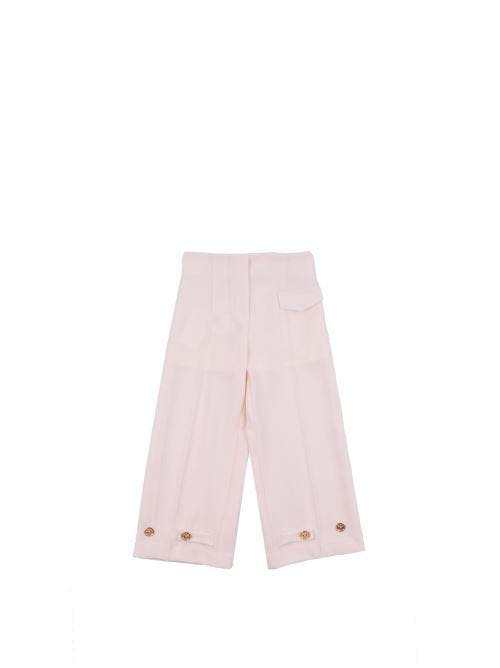 PANTALONE LARGO IN CREPE CON B 