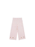 WIDE CREPE TROUSERS WITH B