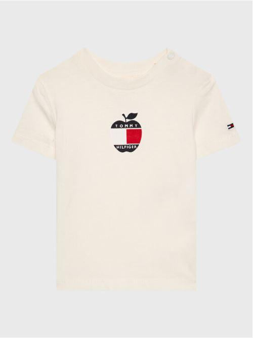 BABY NYC APPLE TEE S/S KN0KN01569J/YBH TOMMY HILFIGER