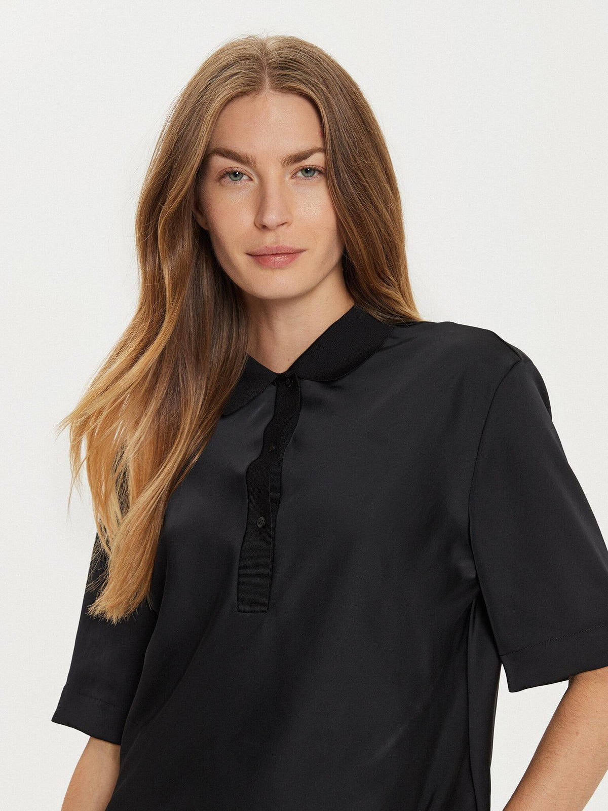 TECH SATIN HS POLO S K20K207977/BEH CALVIN KLEIN
