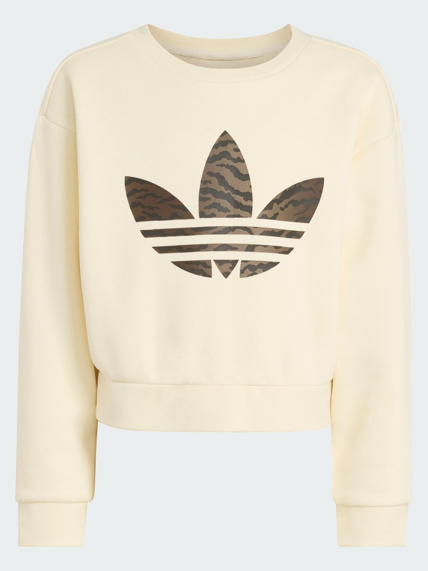 BOXY CREW SET       CREWHT/NBROWN 