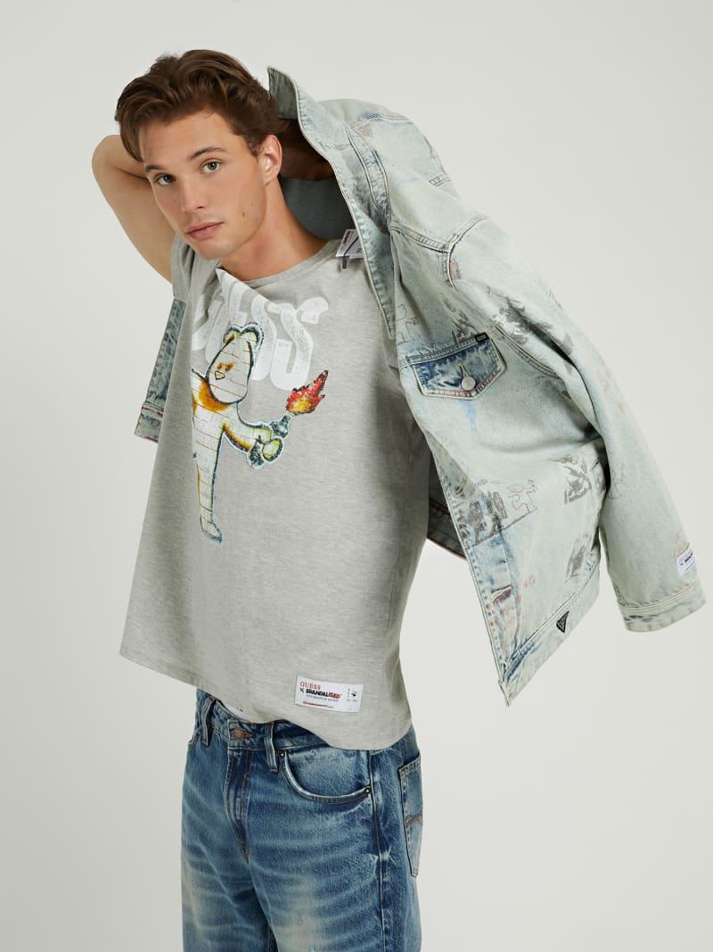 SS BSC MOLOTOV TEDDY HTHR TEE M3YI87K9RM1/LHY GUESS