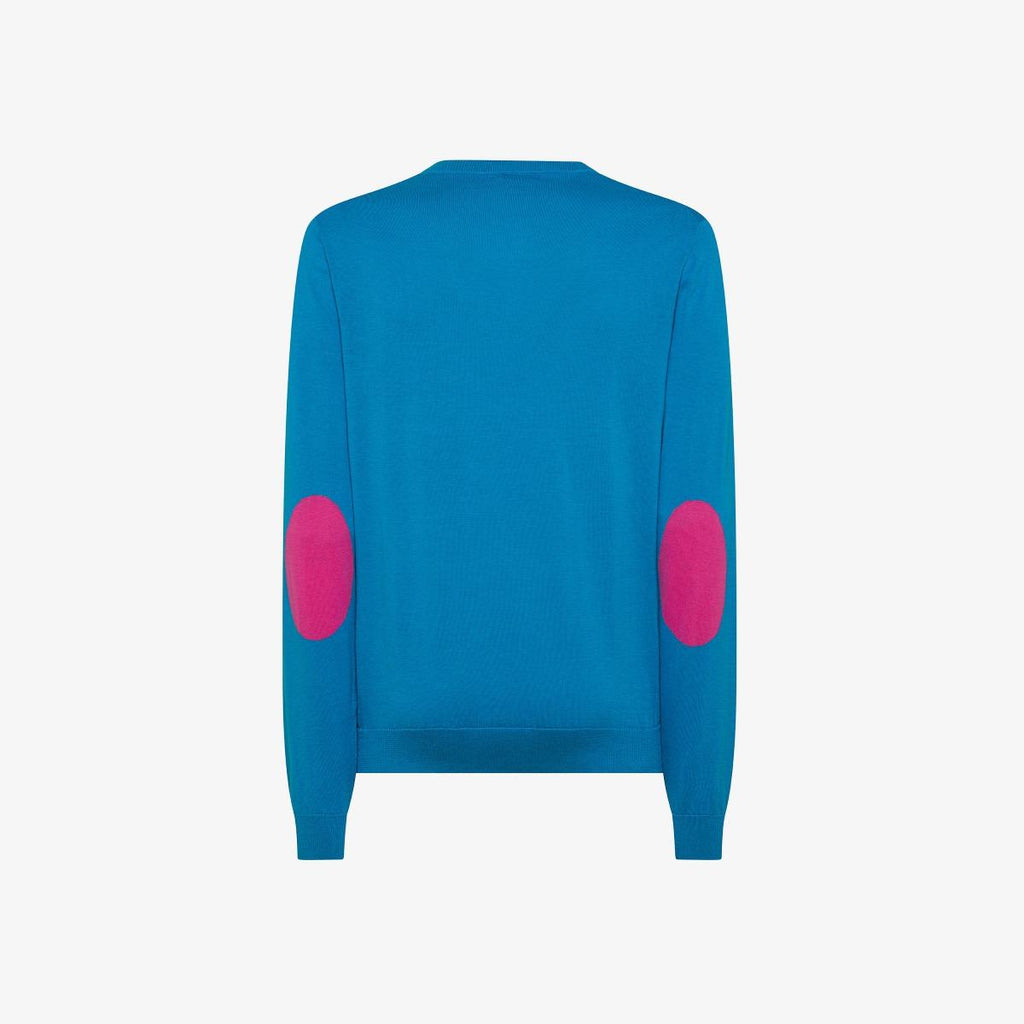 SWEATER ELBOW CONTRAST COLOR 