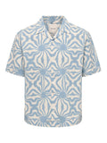 ONLY&SONS ONSCRUZ RLX SEERSUCKER RESORT SS SHIRT