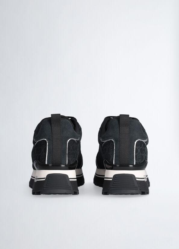 LIU JO MAXI WONDER 71 - SNEAKER PRINTED COW SUEDE BF4003PX195/22222 LIU JO