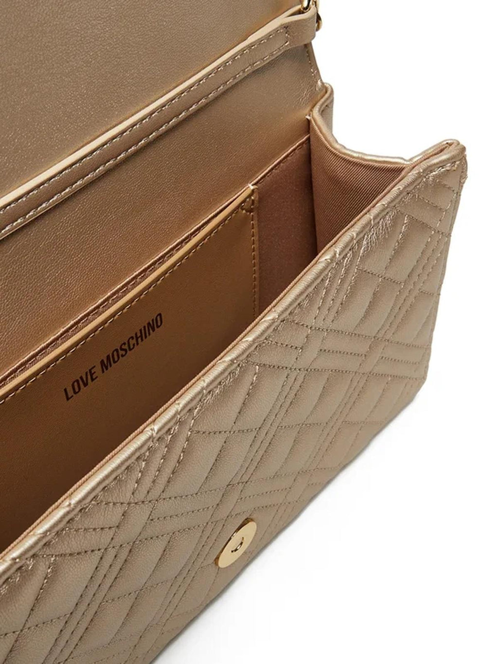BORSA QUILTED PU METALLIC SILVER 