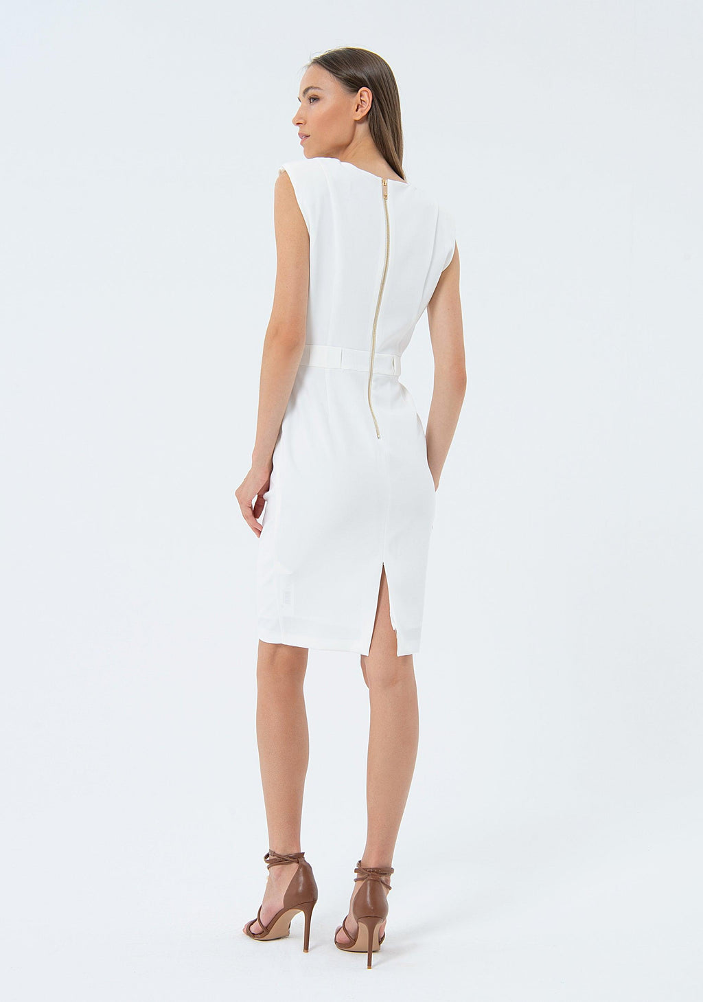 MINI DRESS WHITE FS24SD1002W42901/278 FRACOMINA