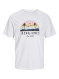 JACK AND JONES JJPALM TEE SS CREW NECK LN