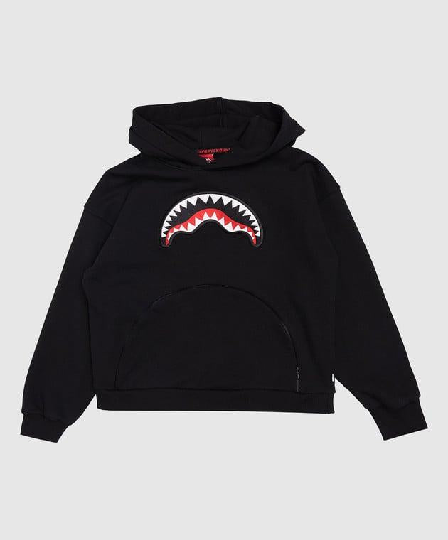 BEAR IN THE POCKET BLACK OVER HOODIE 