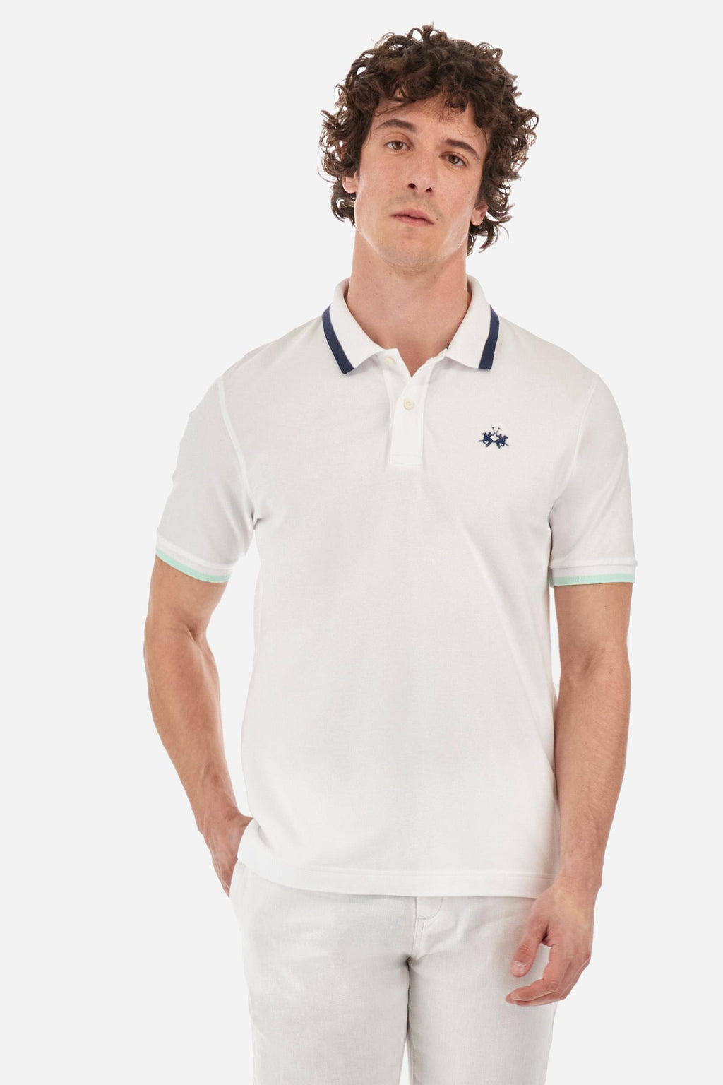 MAN POLO S/S PIQUET STRETCH YMP006-PK001/00001 LA MARTINA