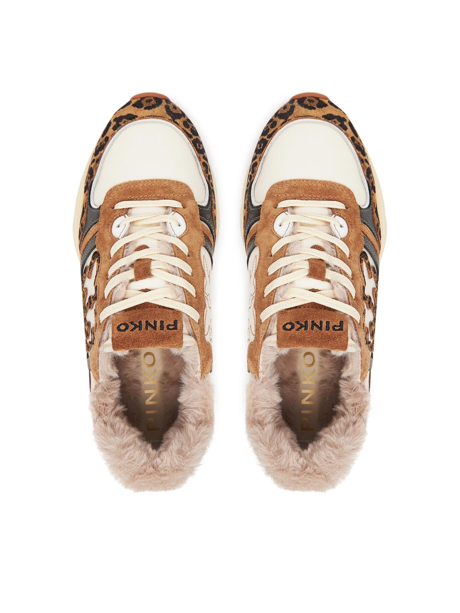 ZOE 01 - SNEAKER PRINTED COW SUEDE/CALF LEATHER/LINING SS0087P121/M36 PINKO