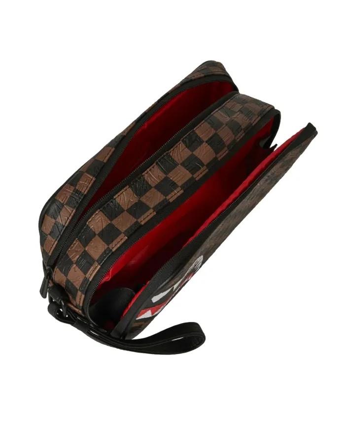 CHECK 2 EMBOSS TOILETRY BAG 910B8238NSZ/CHECK SPRAYGROUND
