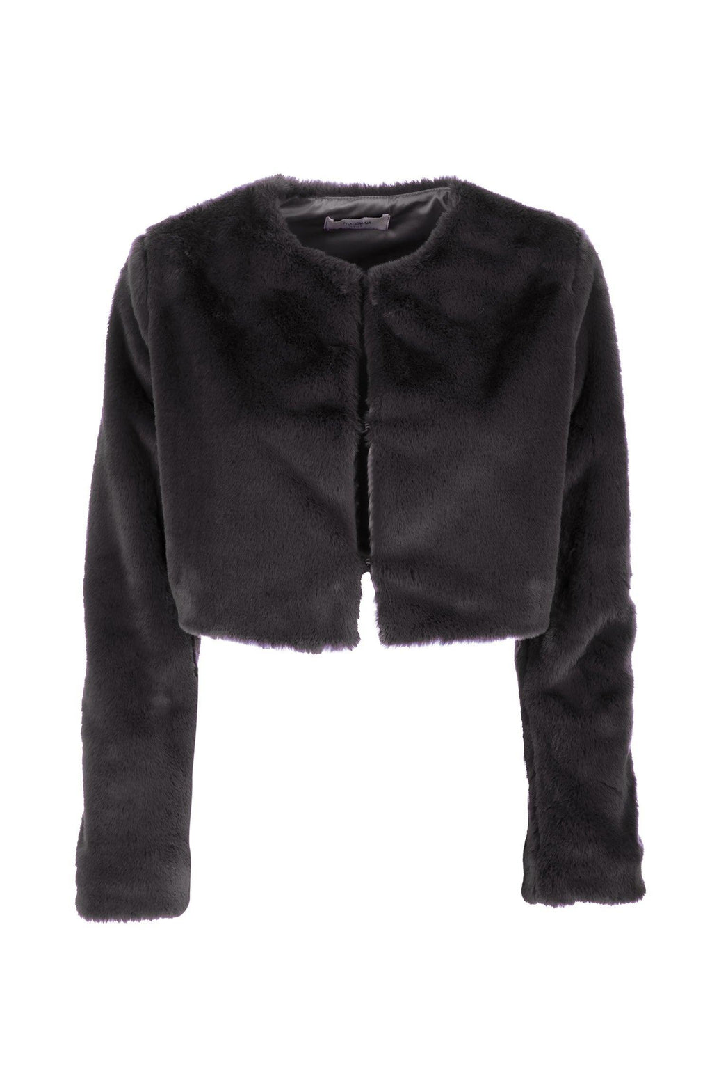 CROP FUR PURPLE 