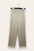 Pantalone a palazzo 2 bottoni alla cintura 