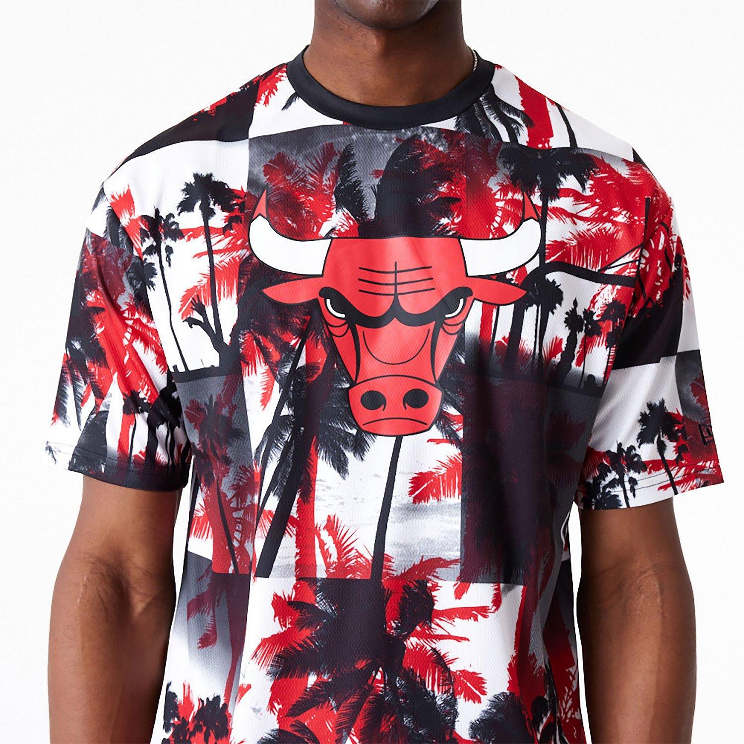 NBA PALM TREE MESH TEE CHIBUL  FDRWHI 
