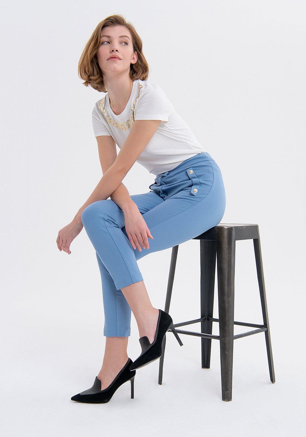 REGULAR PANTS SKY FS23WV2002W66001/252 FRACOMINA