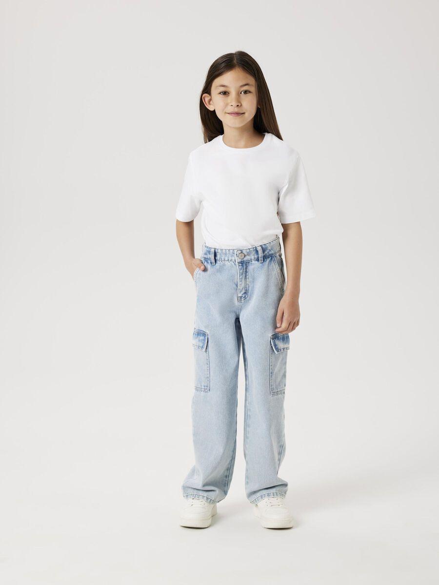 13220709/Light Blue Bleached Denim NAME.IT