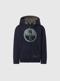HOODED FULL ZIP SWEATSHIRT W/GRAPHIC