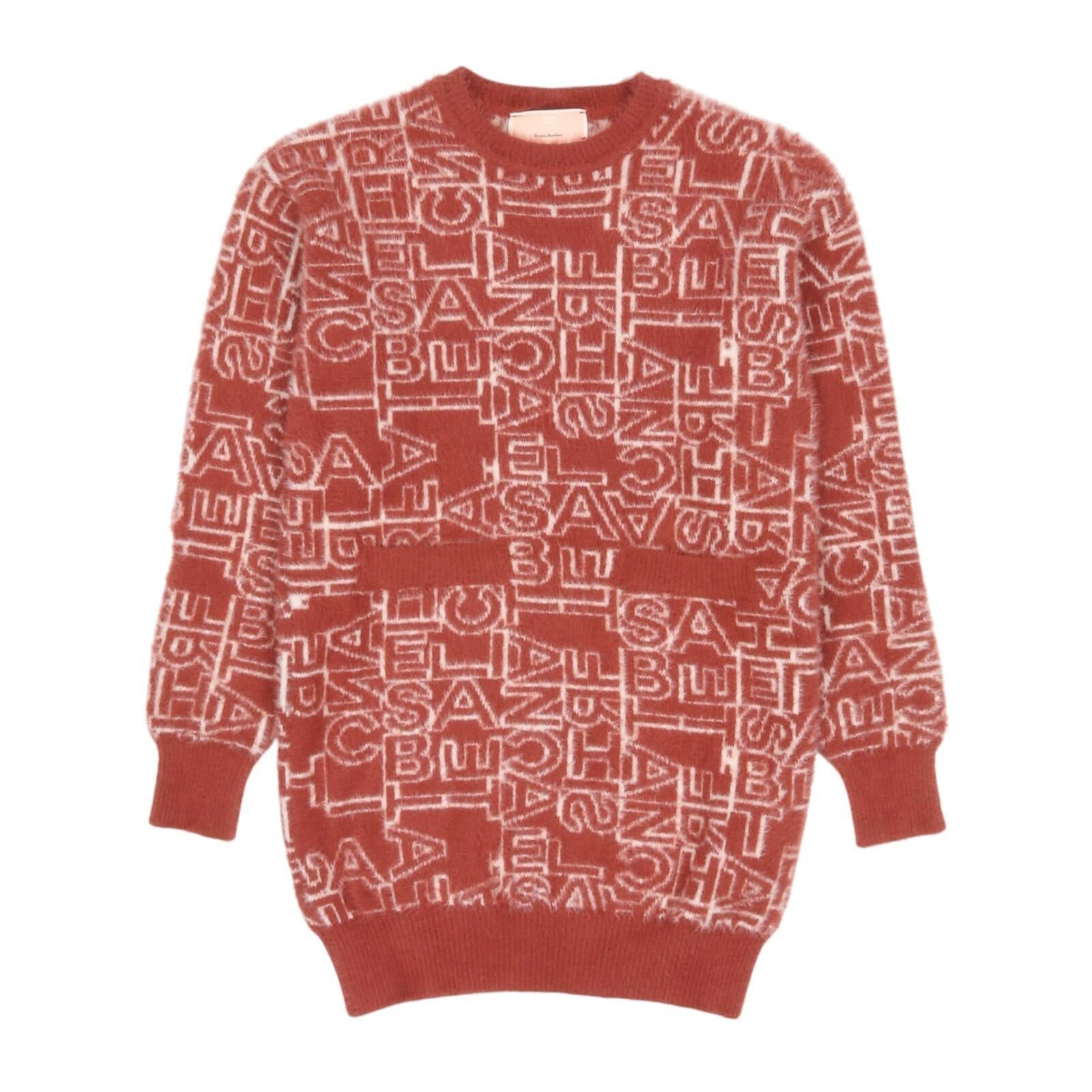 ABITO TRICOT JACQUARD LETTERING EFAB541 C FL201/D531 ELISABETTA FRANCHI La Mia Bambina