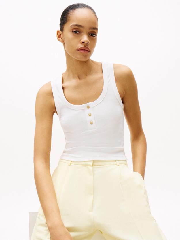 SLIM HENLEY GB SCOOP WW0WW43920/YBL TOMMY HILFIGER