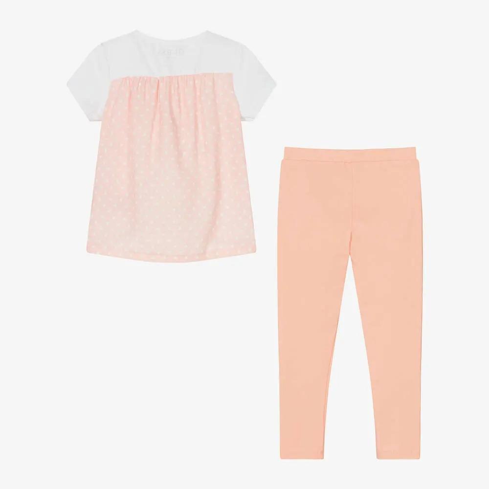 SET SS T-SHIRT W/CHIFFON+LEGGI 