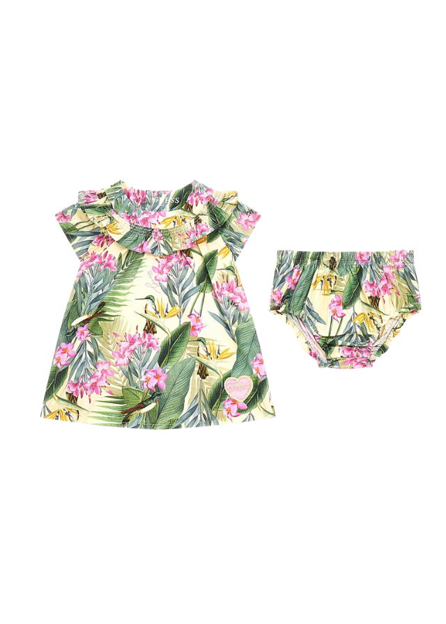 STR POPLIN SS DRESS+PANTIES 