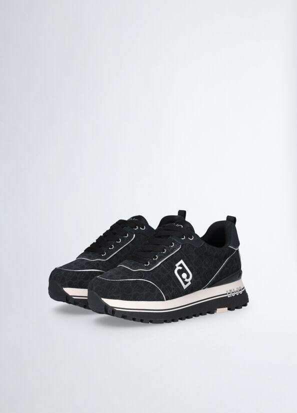 LIU JO MAXI WONDER 71 - SNEAKER PRINTED COW SUEDE BF4003PX195/22222 LIU JO