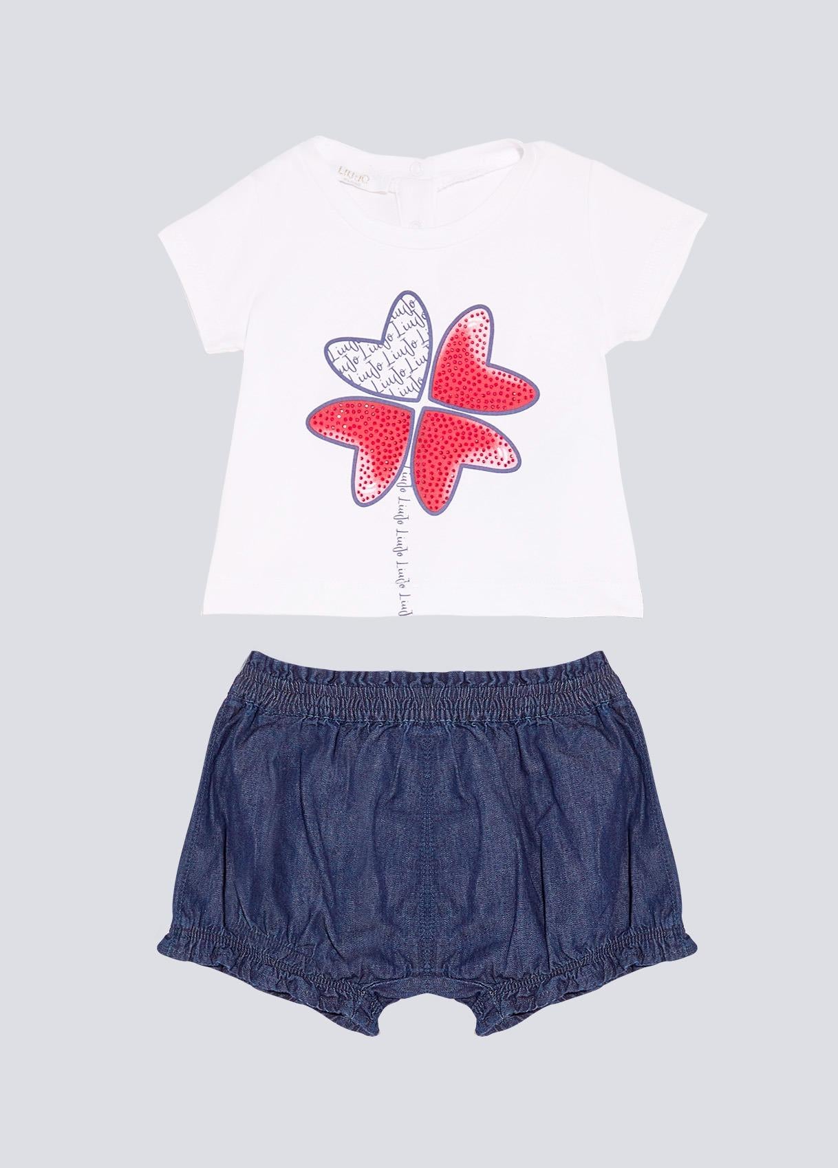 SUIT KA2084D4619/D.BLU/WHITE/LUCKY LIU JO