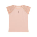 GUESS SS T-SHIRT W/CHIFFON