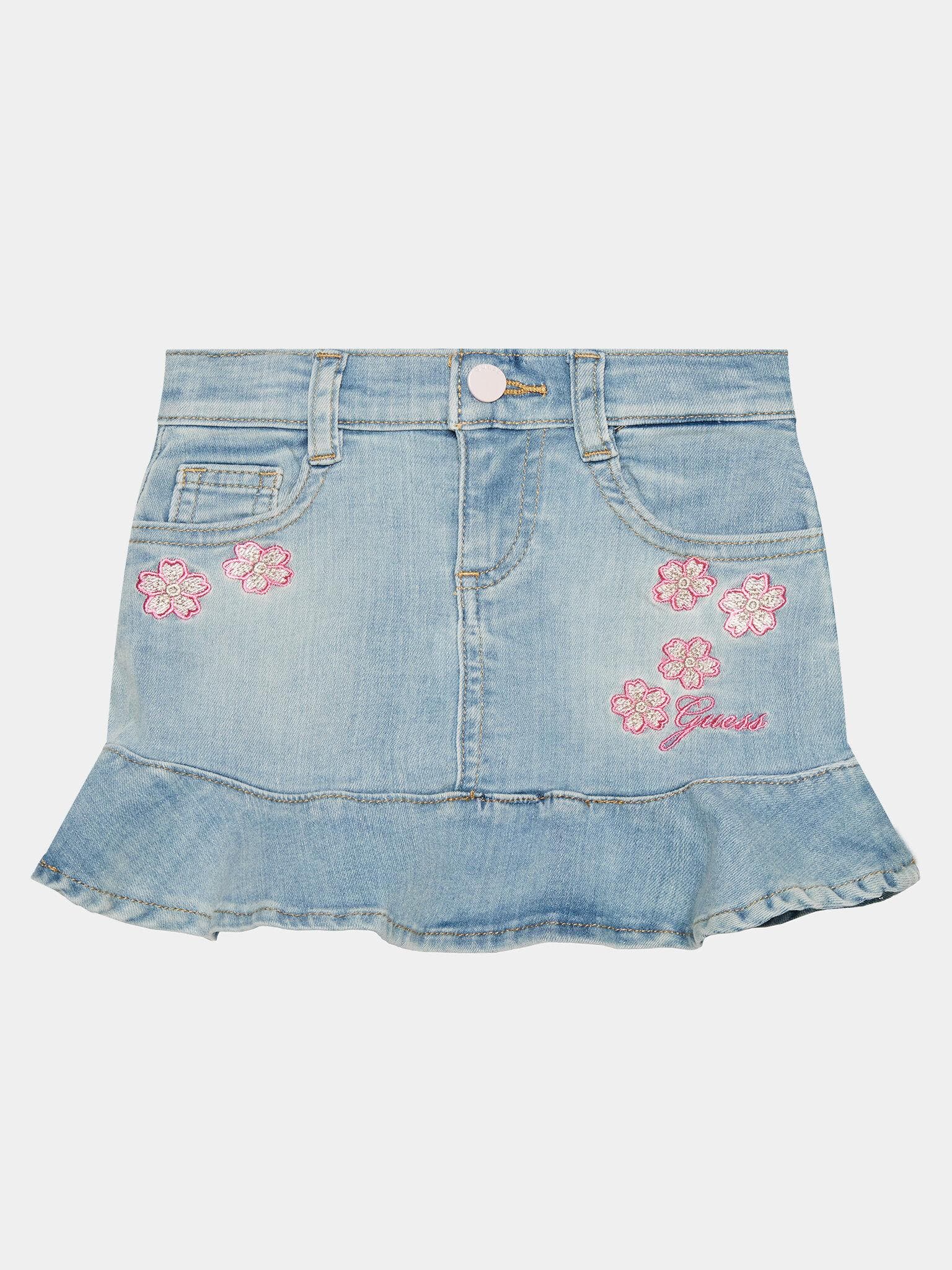 STRETCH DENIM SKIRT 