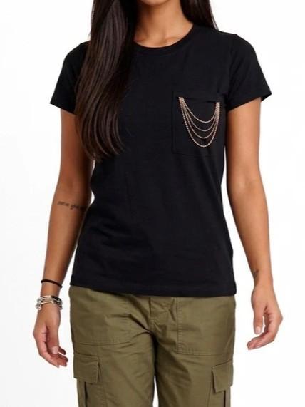 T-SHIRT G/C CON TASCHINO 