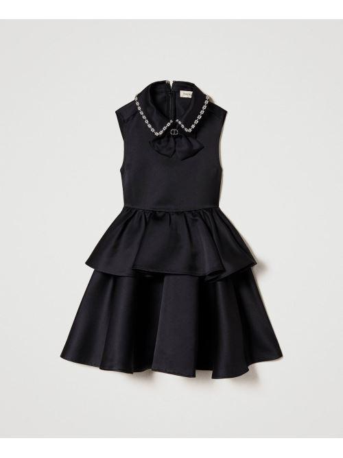 ABITO A BALZE IN DUCHESSE CON DETTAGLIO COLLO 232GJ2213/00006 TWINSET