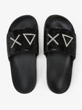SUN68 SLIPPERS STRASS LOGO