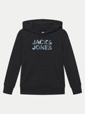 JACK JONES KIDS JJEBRYAN CORP LOGO SWEAT HOOD NOOS JNR