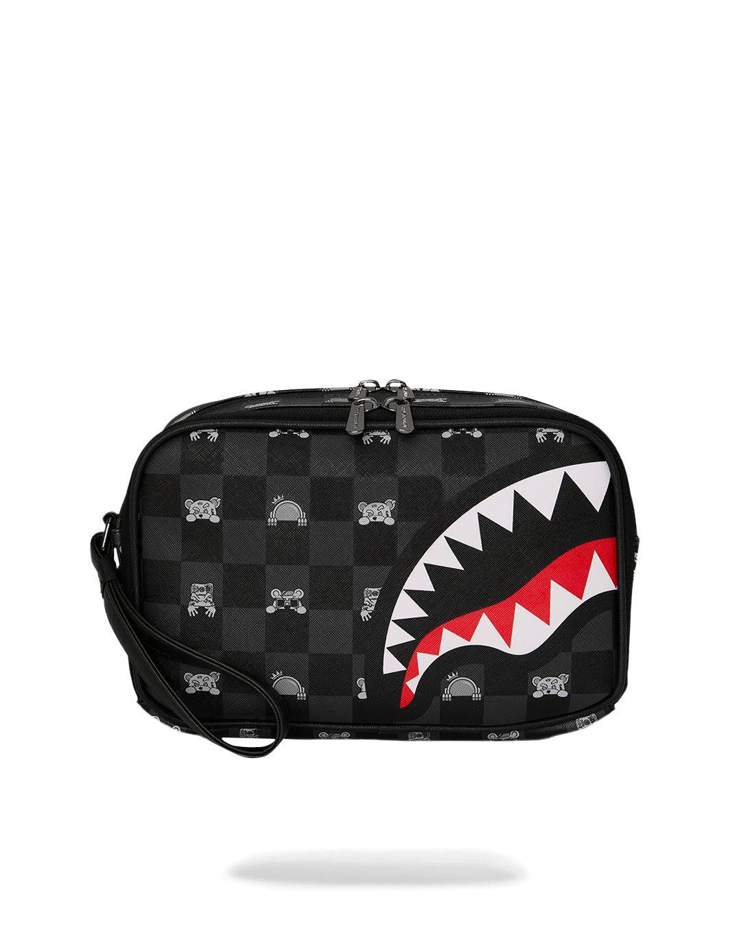 GRAY PEEKING CHARACTER CHECK<BR/>TOILETRY BRICK 