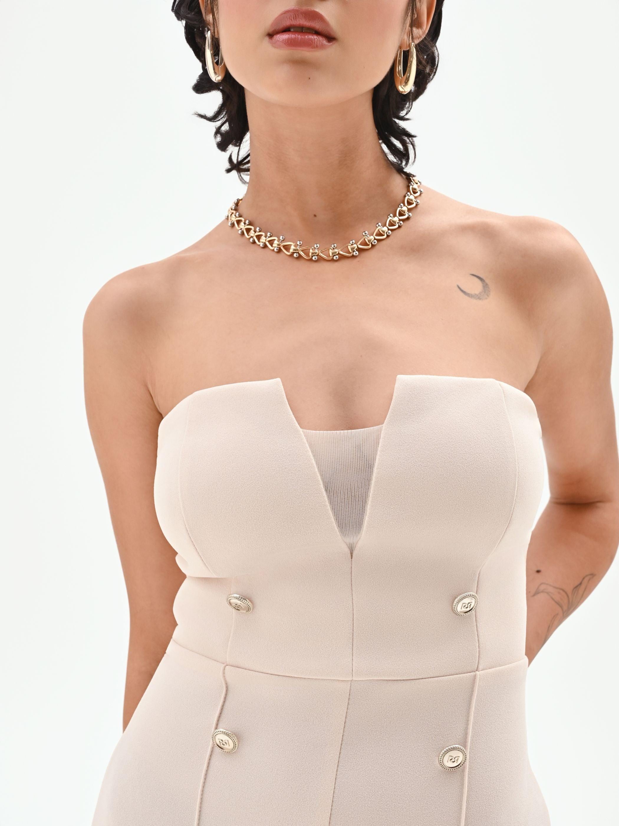 CFC 20265 G-TUTA PALAZZO CON BOTTONI SCUBA 