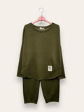 LOVEme Completo felpa girocollo e pantalone a carota in scuba