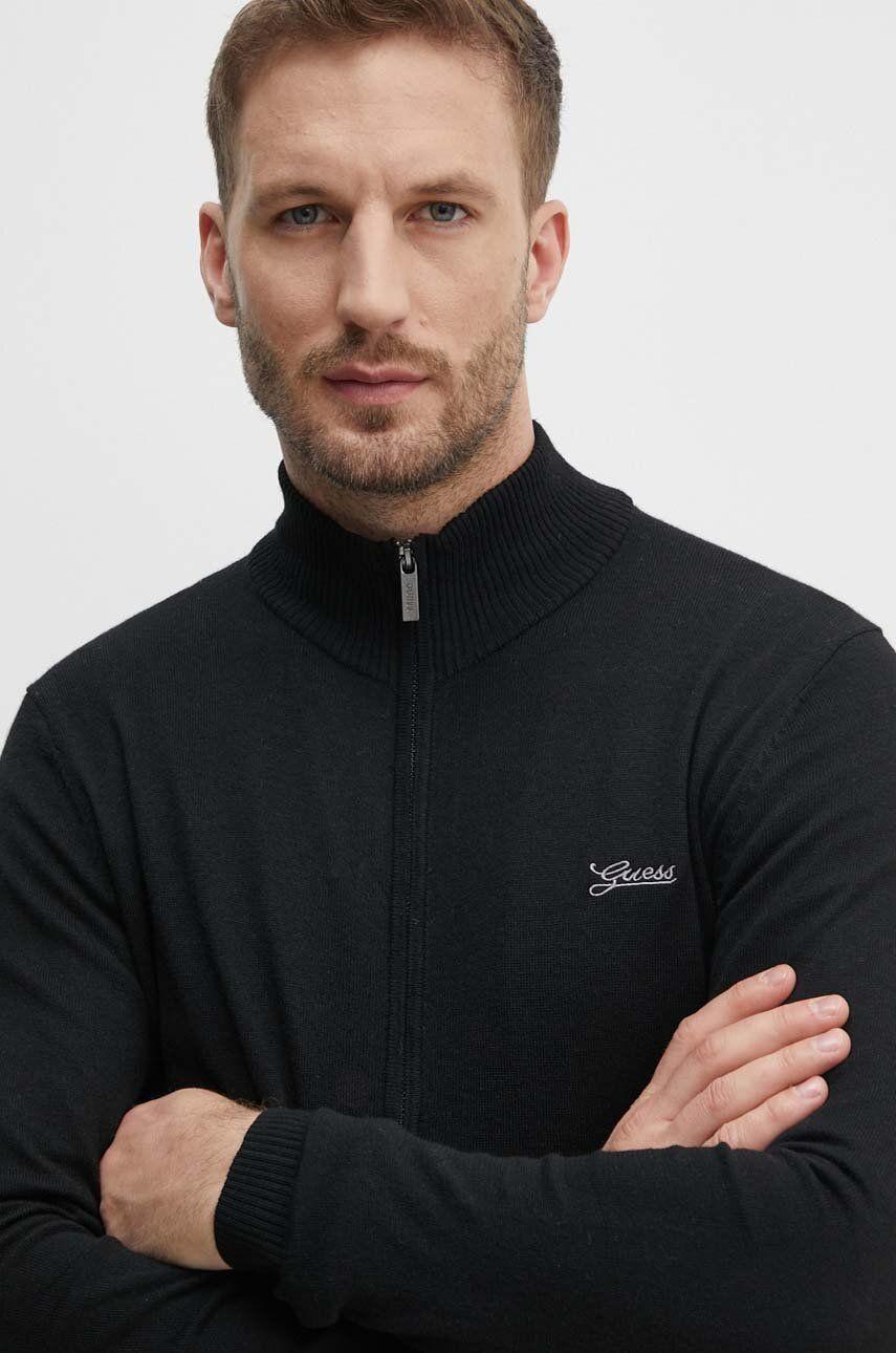 DARRELL LS ZIPPED CARDI BASIC M4YR03Z3052/JBLK GUESS