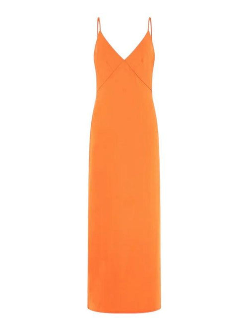 MICRO STRAPS RAMSHA LONG DRESS 