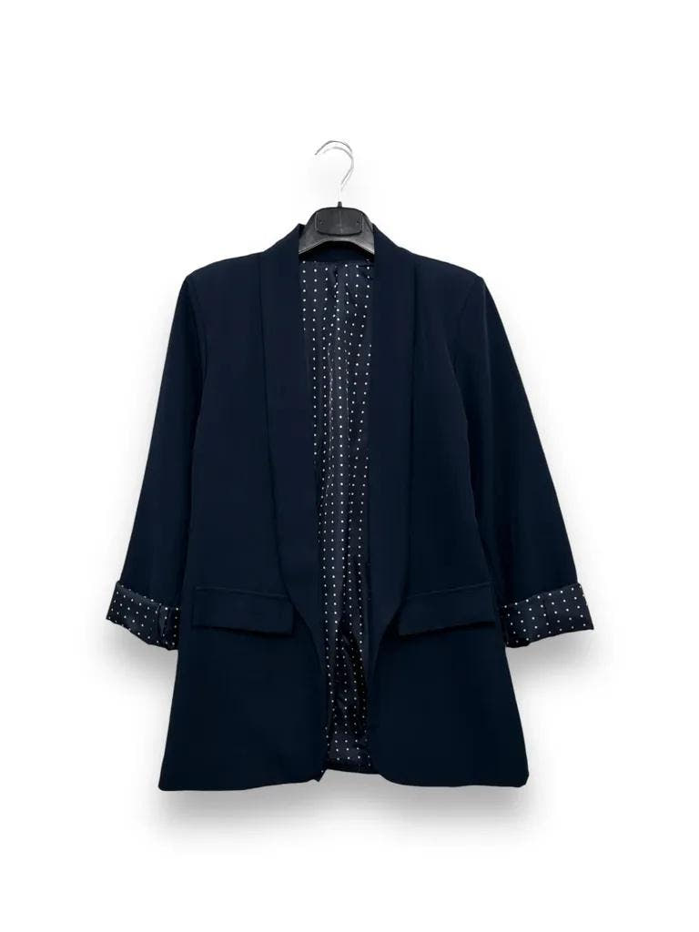Blazer con fodera a pois 