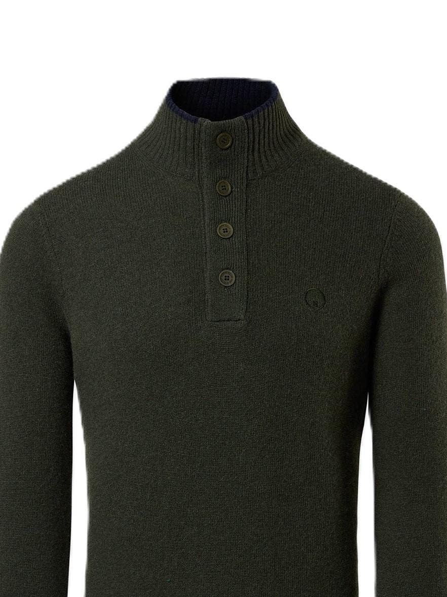 HALF BUTTON 7GG KNITWEAR 
