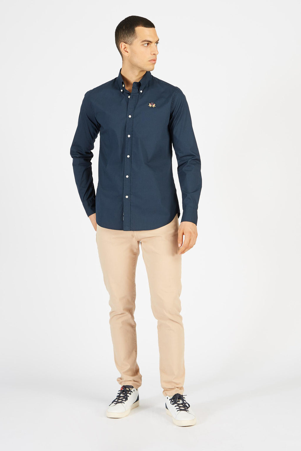 MAN SHIRT L/S POPLIN STRETCH 
